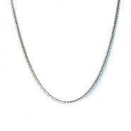 snakechain rhodium necklace